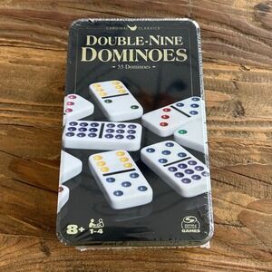 Cardinal Classics Double Nine Dominoes 55 Dominoes Tin New In Plastic Wrapper
